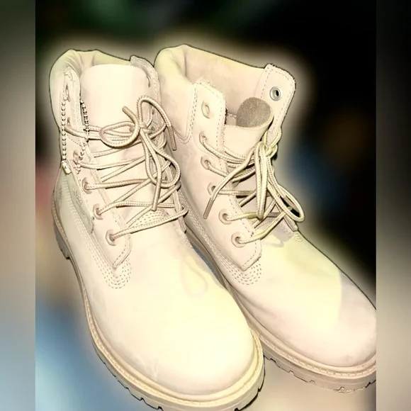 Womens Timberland® Premium 6-Inch Double Tongue Waterproof Boot - Light beige - Picture 2 of 2